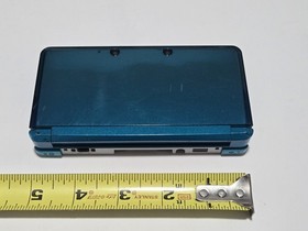 Nintendo 3DS Launch Ed. Handheld System Aqua Blue Teal, CTR-001 USA, Tested READ