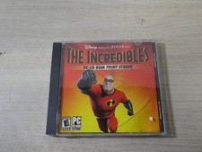 The Incredibles PC CD Rom Print Studio PC Game Software Disney Pixar