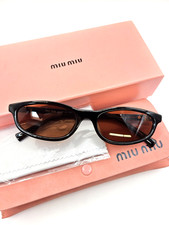 Miu Miu MU A06S Black/Brown Sunglasses 54-17-140