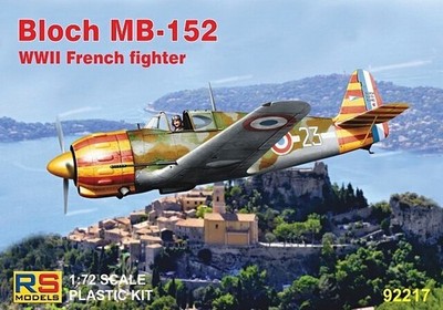Bloch Mb-152 4 Decal V. Für Frankreich 1:72 Kunststoff Modell Kit Rs Models
