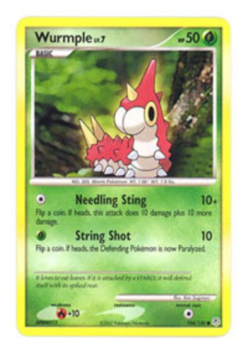 Wurmple - 104/130 - Common - NM - Diamond and Pearl