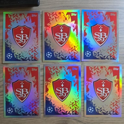6x 2024-25 Topps UCL Team Badge Logo Stade Brestois 29 Brest France #367