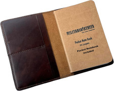 Handmade Vintage Leather Journal Cover - Field Notes  Moleskine Cahier Compatib