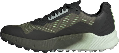 Adidas Terrex Agravic Flow 2 GORE-TEX Hombres Trail Running Zapatos Verdes Impermeables - Imagen 3 de 8