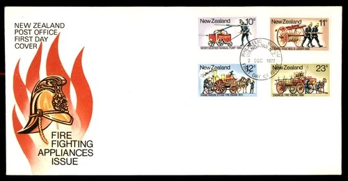 Mayfairstamps New Zealand FDC 1977 fire fighting appliances First Day Cover aax_
