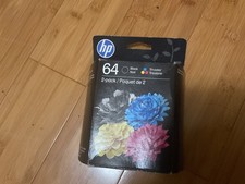 NEW GENUINE - HP 64 BLACK TRI-COLOR COMBO INK - X4D92AN - Sealed Bags 2027