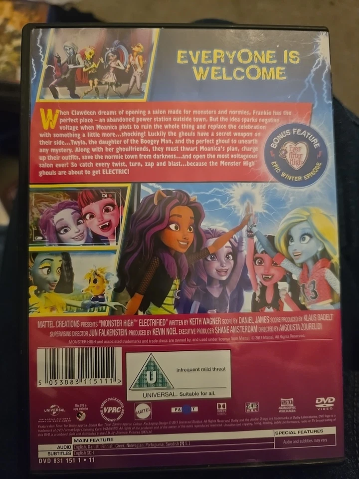Monster High: Electrified (DVD, 2017) - Image 2 of 3