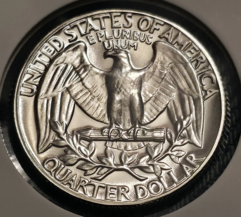 ¡Anverso de doble matriz Washington Quarter 1964! ¡¡¡La joya más limpia que he visto!!!! Foto 4 de 4