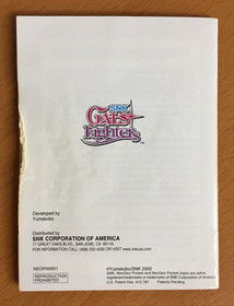 SNK GALS FIGHTERS NeoGeo Pocket Color COMPLETE Manual CIB Neo Geo RARE English