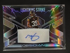 Minkah Fitzpatrick 2020 Panini Obsidian Auto 048/100 Lightning Strike [3hk