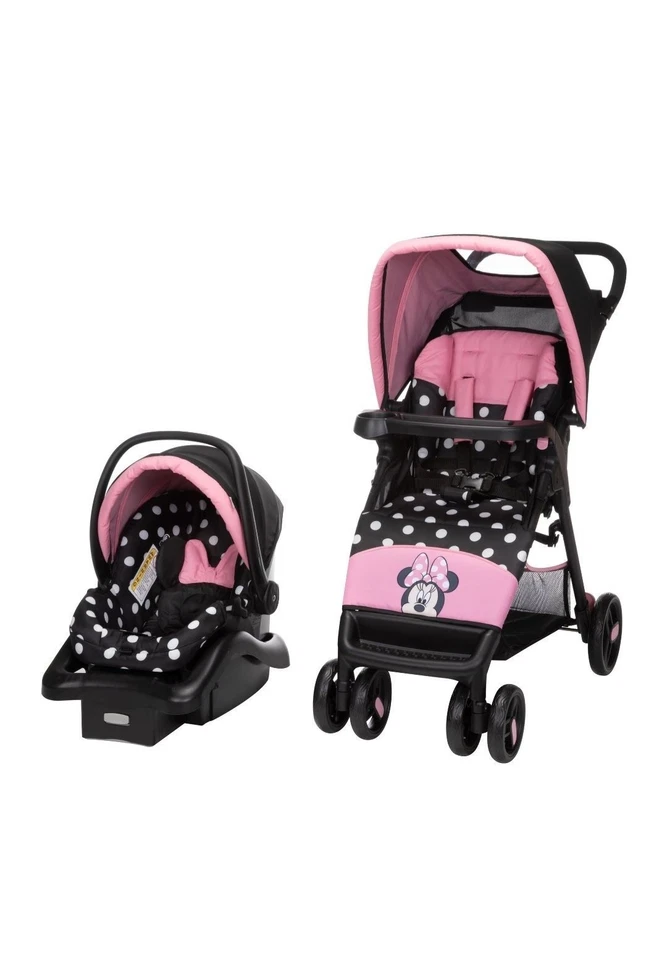 Disney Baby Peekin Minnie Mouse Design Simple One Hand Fold LX Travel Set System - Image 2 of 4