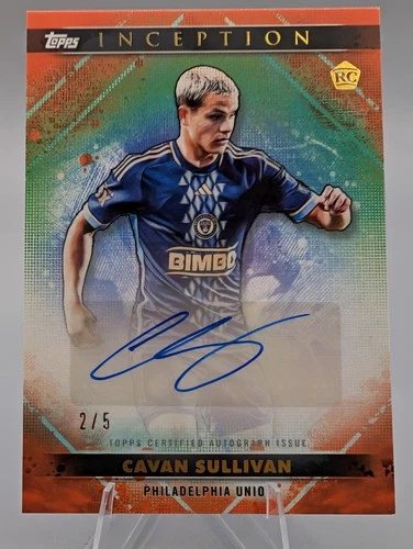 2025 Topps Inception MLS - Cavan Sullivan #53A Orange Autographs /5 (AU, RC)