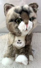 Steiff 099335 Kitty cat, grey/beige , 10 inch NWT