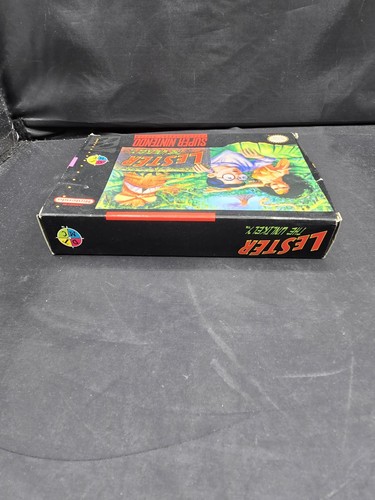 Lester the Unlikely SNES (Super Nintendo, 1994) Complete CIB Box Missing Tray - Picture 8 of 15