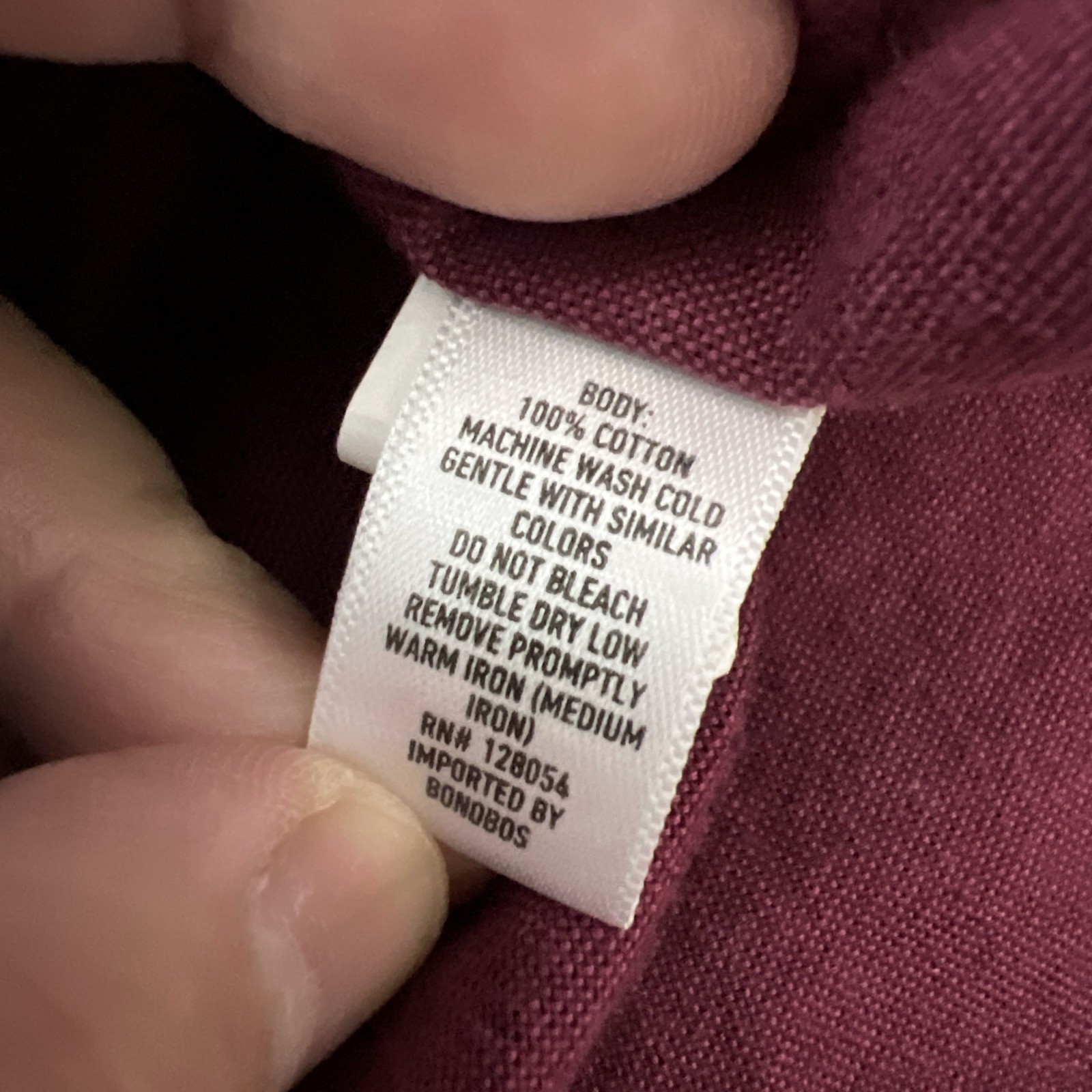 Bonobos Button Down Shirt Men Medium Burgundy Str… - image 4