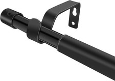 trencahk 3/4-inch curtain rods for windows 75 to 100 adjustable window rod with