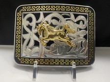 Horse Rodeo gold cowboy western belt buckles for men/women hebilla caballo