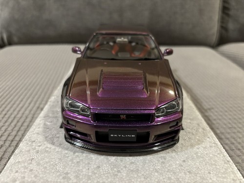 1/18 MotorHelix Nissan Skyline R34 GT-R Nismo Midnight Purple Diecast Limited - Picture 11 of 24