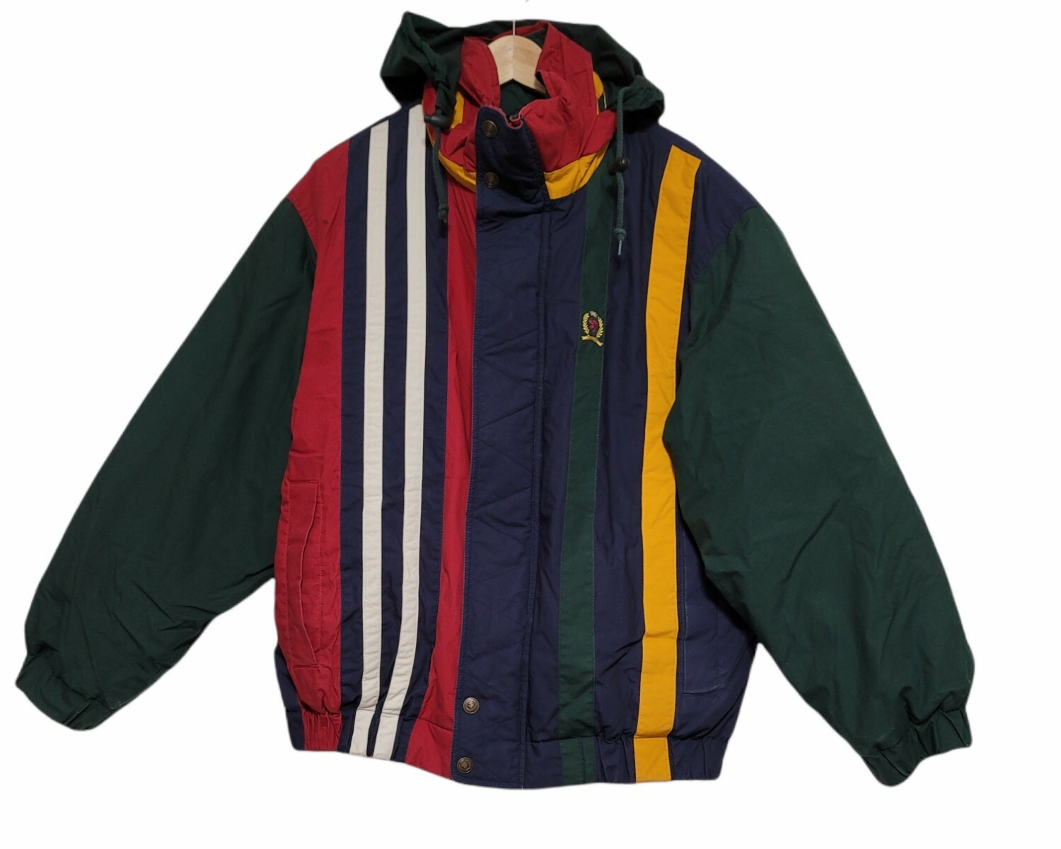 Vintage Tommy Hilfiger Puffer Down Jacket Coat Men L Large