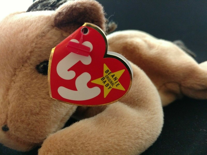1995 Ty Beanie Baby "Derby"  Style #4008  Tag Errors and PVC Pellets - Retired