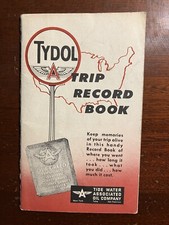 Tydol Trip Record Book Tide Water Associated Oil Company USED Vtg Booklet