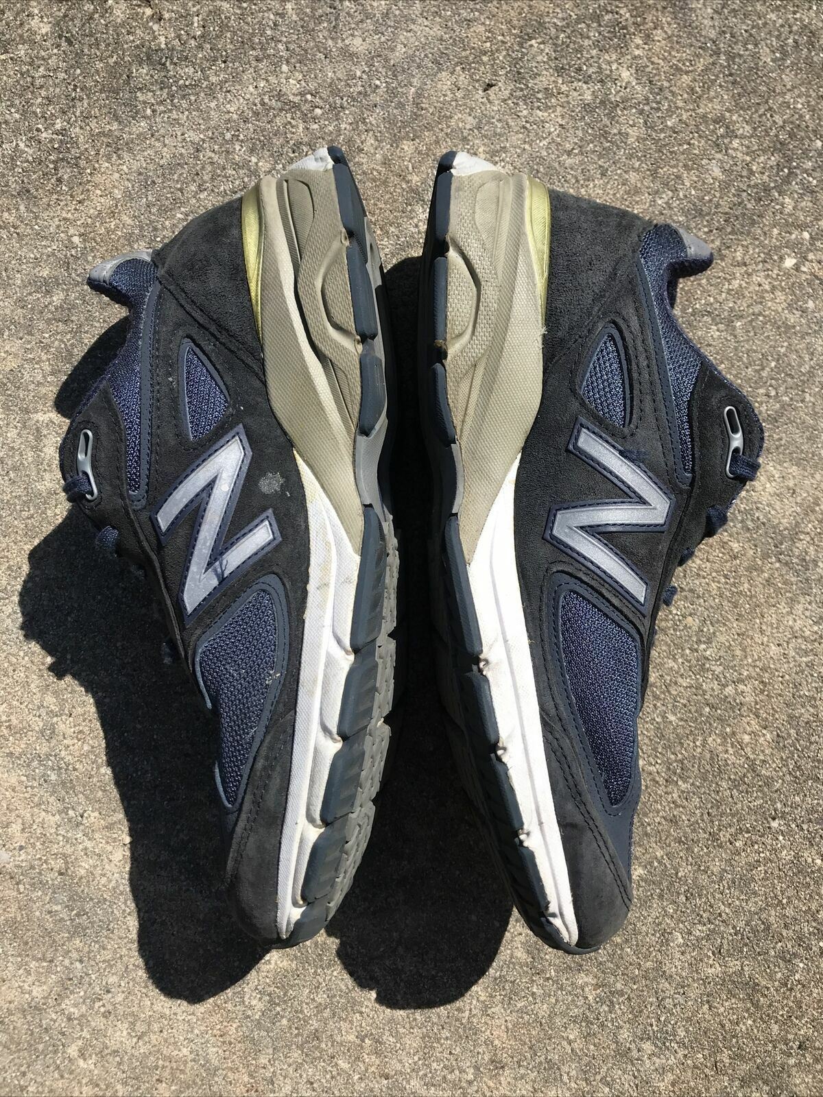 New Balance 990v4 M990NV4 Navy Suede Made In USA Size 9 Mens Casual Shoes