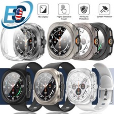 For Samsung Galaxy Watch Ultra 47mm Protective Hard PC Case Tempered Glass Film