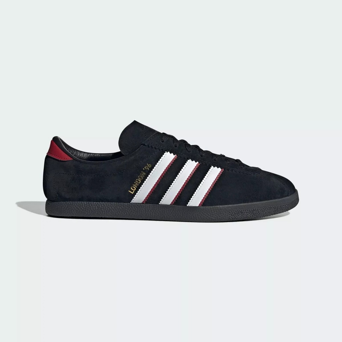 Size 10 - adidas London 96 Black Scarlet for sale online | eBay