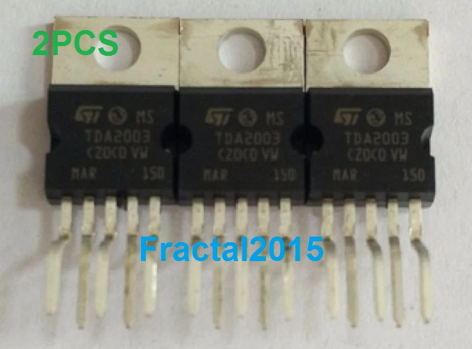 STMICROELECTRONICS 2 PCS Tda2003 IC to amplificateur intégré de circuit