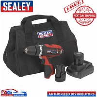 Sealey Hammer Drill/Driver Kit Ø10mm 12V Li-ion CP1201KIT - 2 Batteries
