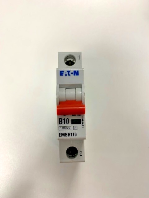 EATON MEMSHIELD 3 10 AMP B CURVE 10kA MCB CIRCUIT BREAKER MEM - EMBH110