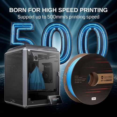SainSmart GT-3 High Speed Glossy PLA Filament 1,75mm, 1KG, ??0,02mm - Bild 3 von 9