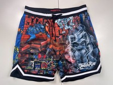 Pantalones Cortos Death Row Records X Shoe Palace Malla Atlética DRMS05 Nuevos