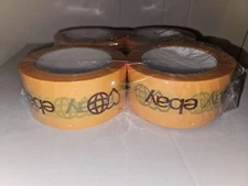 2" x 75 yards Yellow - Official eBay Branded Heart Packaging Tape 4-Pack LE 2023