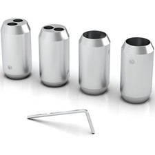 4Pcs Aluminium HiFi Speaker Pants Y Splitter for Bi-Wire/ Single Cable RCA Cord