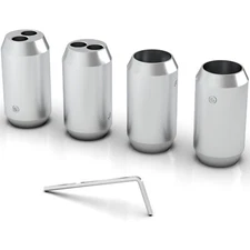 4Pcs Preffair Aluminium HiFi Speaker Pants Y Splitter for Bi-Wire/ Single Cables