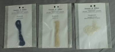 Amann & Söhne 3x Muster Probepackung - Schappeseide , Rohstoff , Baumwolle /S266
