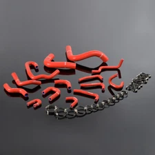 Fit For Toyota Pickup 3.0L V6 1990-1995 Silicone Radiator Hose Pipe Kit Red