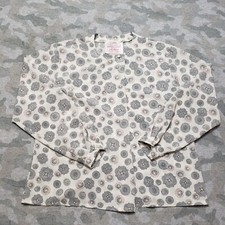 Vintage Pendleton Top Womens 10 Beige Made In USA Long Sleeve