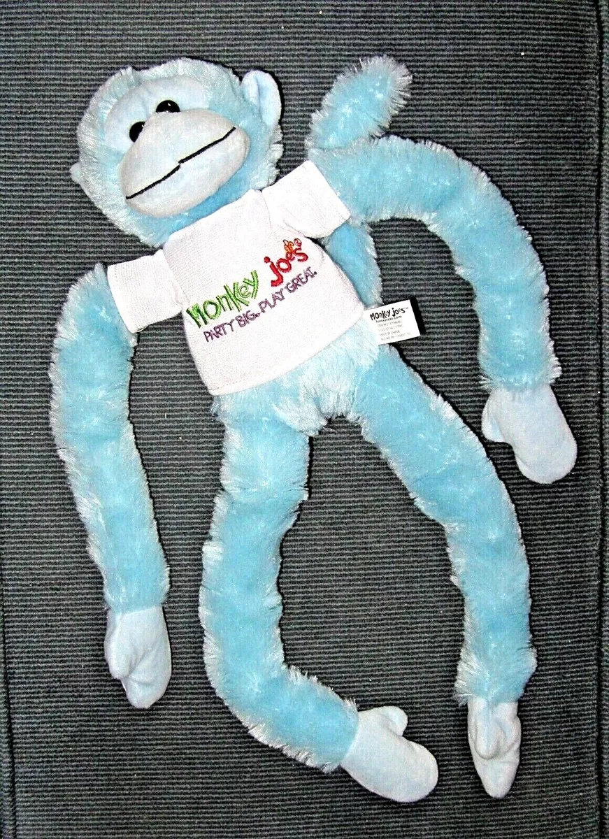 Monkey Joes Aqua Monkey Plush 20” Long Talking Monkey makes Screech Noise