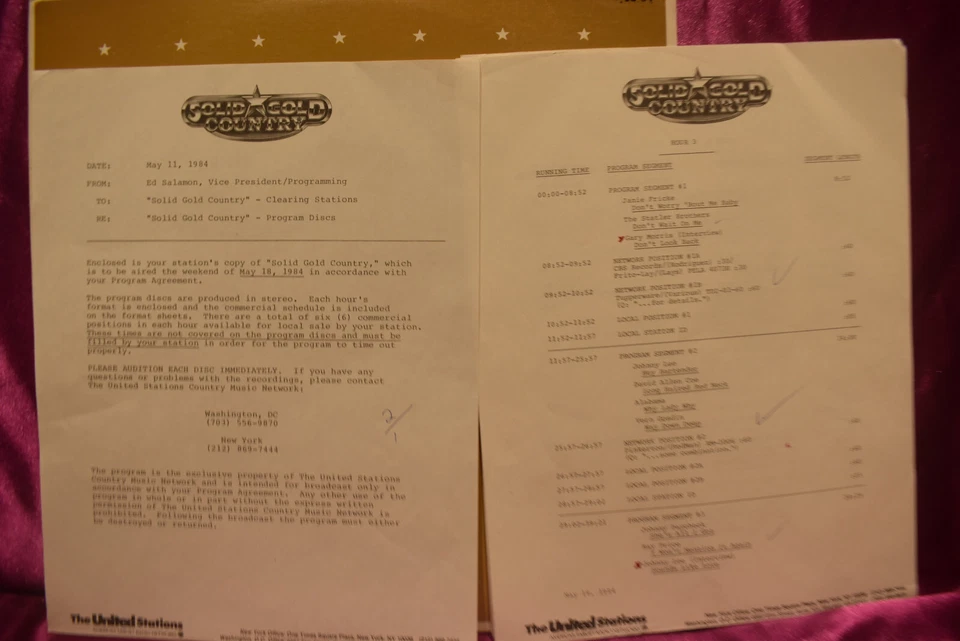 Solid Gold Country 3 LP SET  INTERVIEW W/Johnny Lee/Gary Morris/Kieran Kane - Image 2 of 4