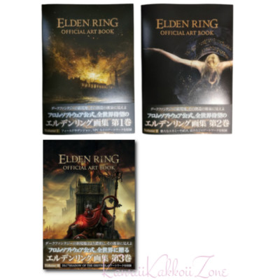 ELDEN RING OFFICIAL ART BOOK Volume I - III Japan FedEx/DHL