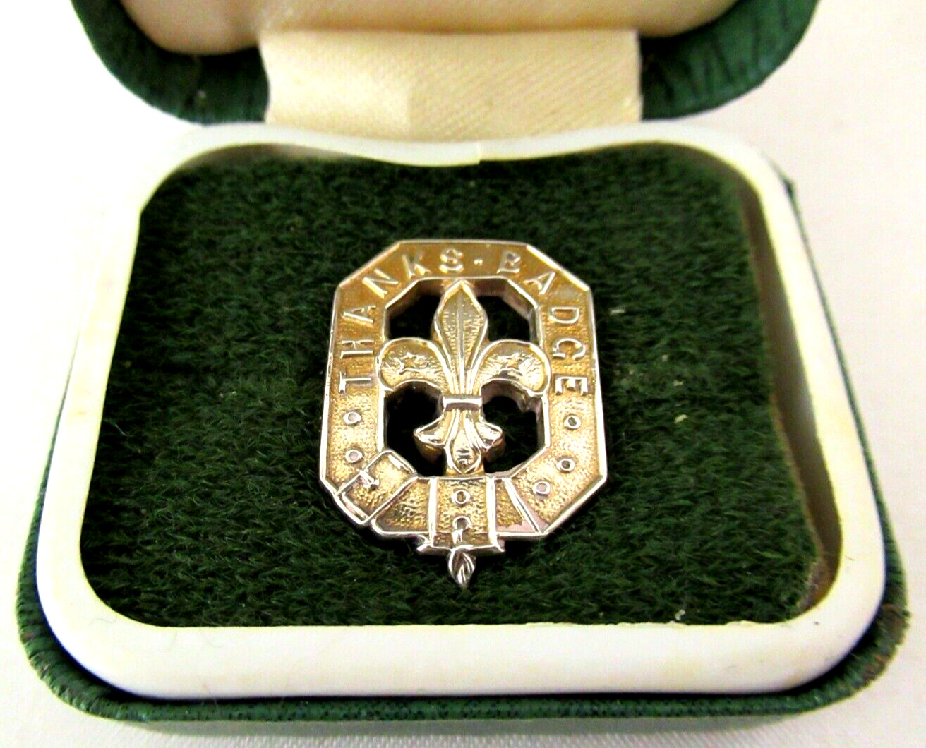 Solid Silver - SCOUT BUTTONHOLE BADGE - Hallmarke… - image 1