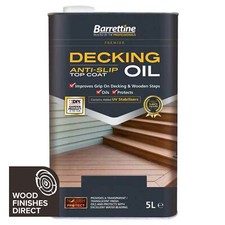 Barrettine Anti-Slip Decking Oil - 2.5L & 5L - Improve Grip On Decking -Free P&P
