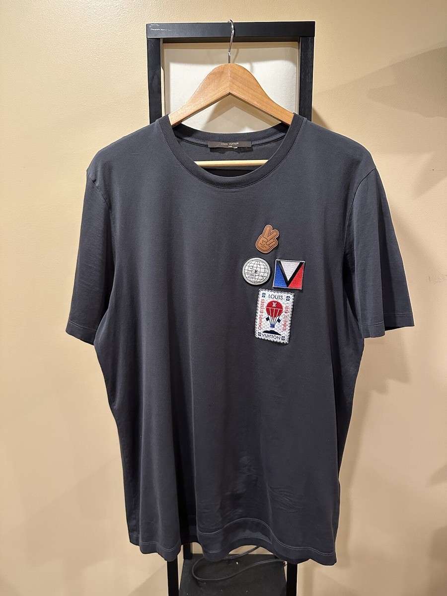 Louis Vuitton Champs-Elysees Paris Patch Gray T-Shirt | eBay Louis Vuitton Champs-Elysees Paris Patch Gray T-Shirt | eBay