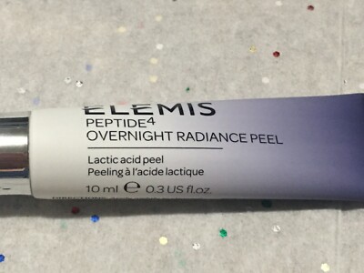 Elemis Peptide4 Overnight Radiance Peel Lactic Acid Peel Travel Sz 10mL .3oz NEW
