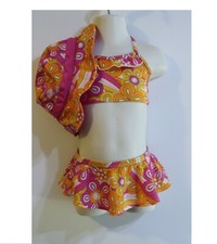 Koala Kids Vintage Retro Baby Girl's Swimsuit Size 18 Months