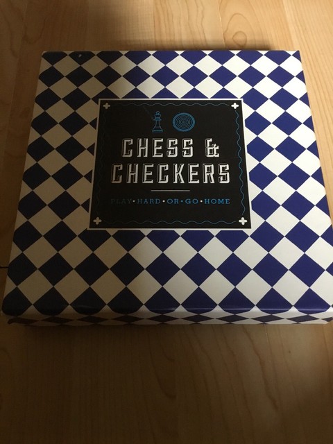 Chess Checkers Gift Set By Bell And Curfew Play Hard Or Go Home 