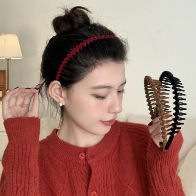 Hair Styling Comb Hair Comb Headband Stretch Flexible Plastic - Main Image