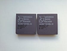 386 AMD Am386 DX/DXL-25 A80386DX-25 386DX Vintage CPU GOLD